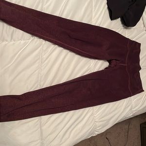 burgundy aerie leggings